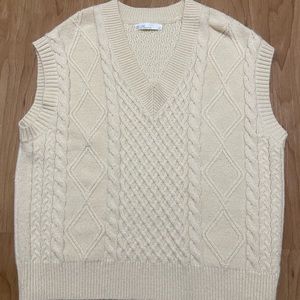 Oak+Fort cable knit sweater vest
